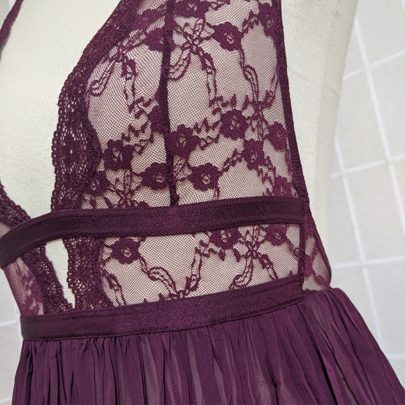 VICTORIA'S SECRET COLLECTION Babydoll Nightie Lace Red - Picture 4 of 10